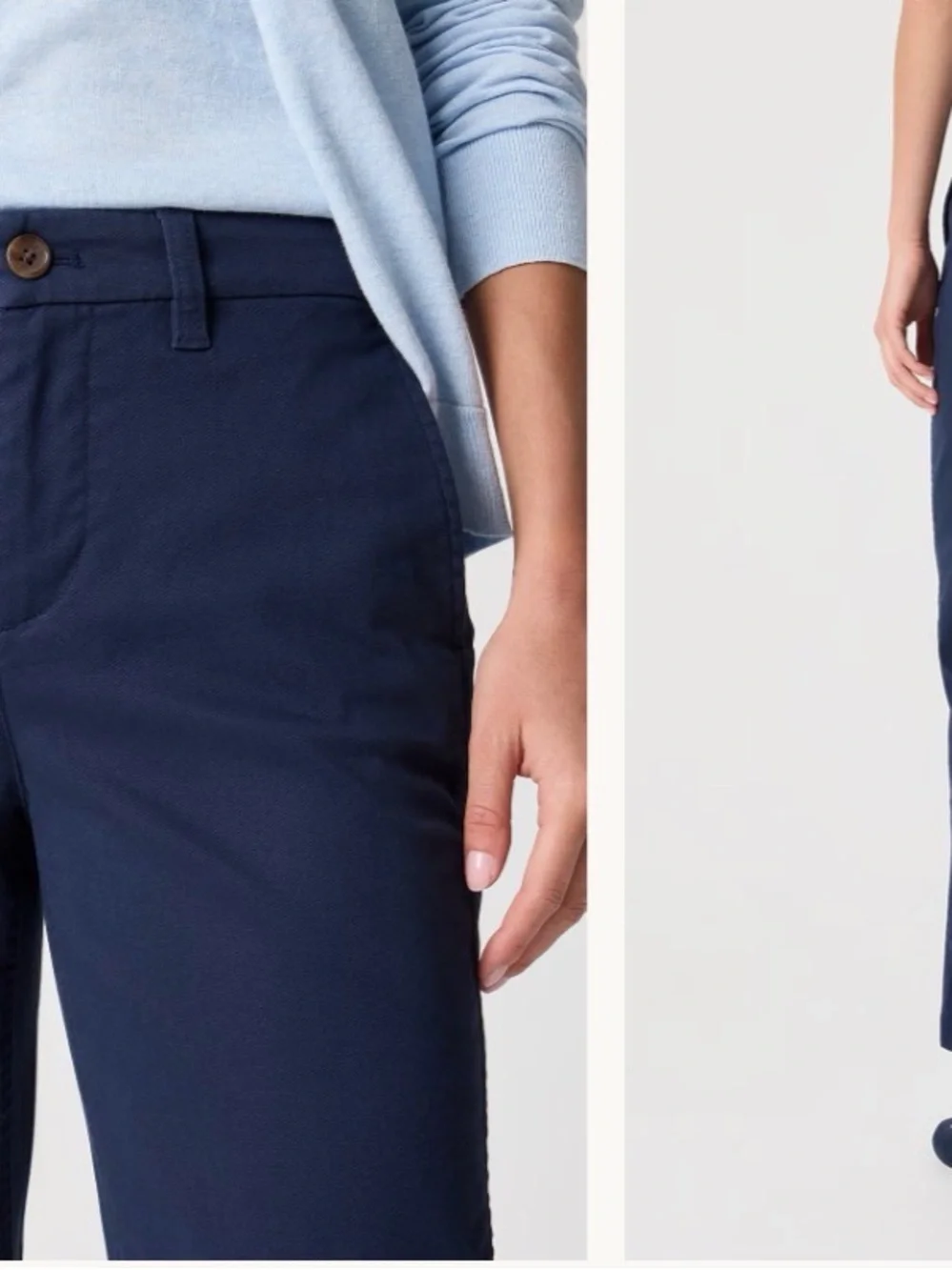 J. Crew Women's Navy Straight-Leg Jeans